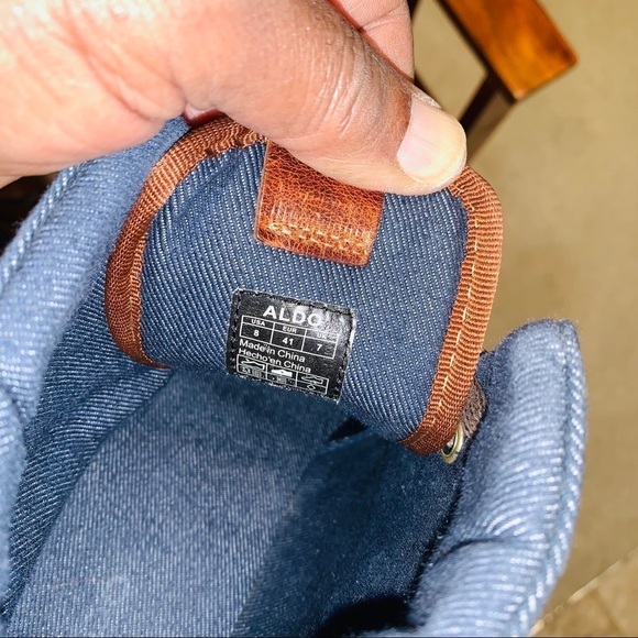 Aldo Two Tone Boots - Picture 9 of 11